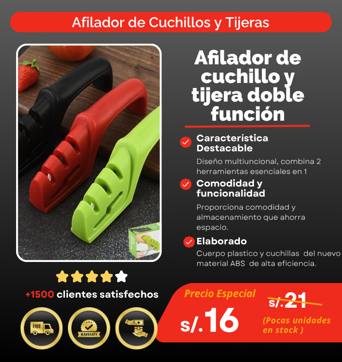 Afilador de Cuchillos Multifuncional