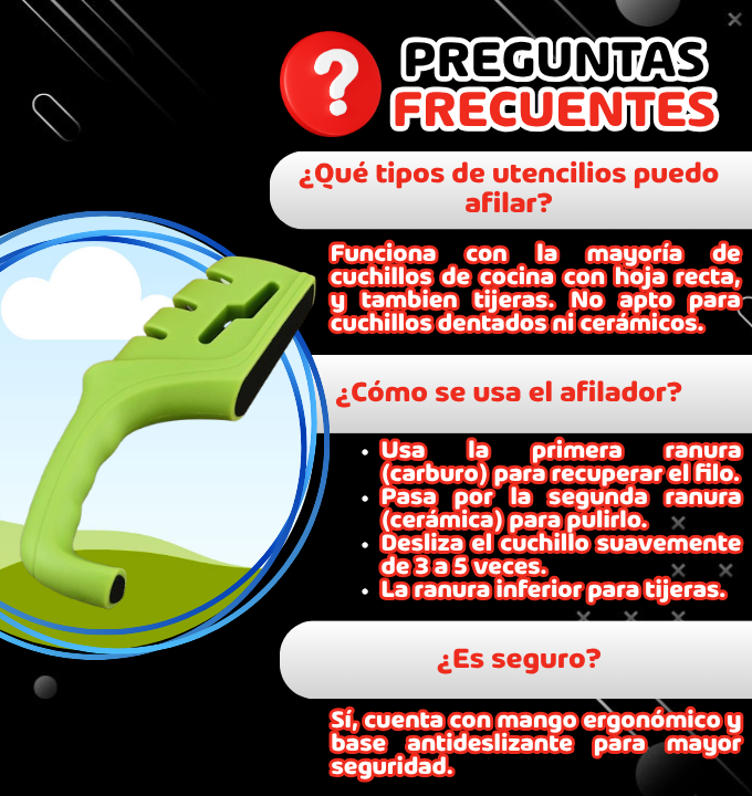 Afilador de Cuchillos Multifuncional