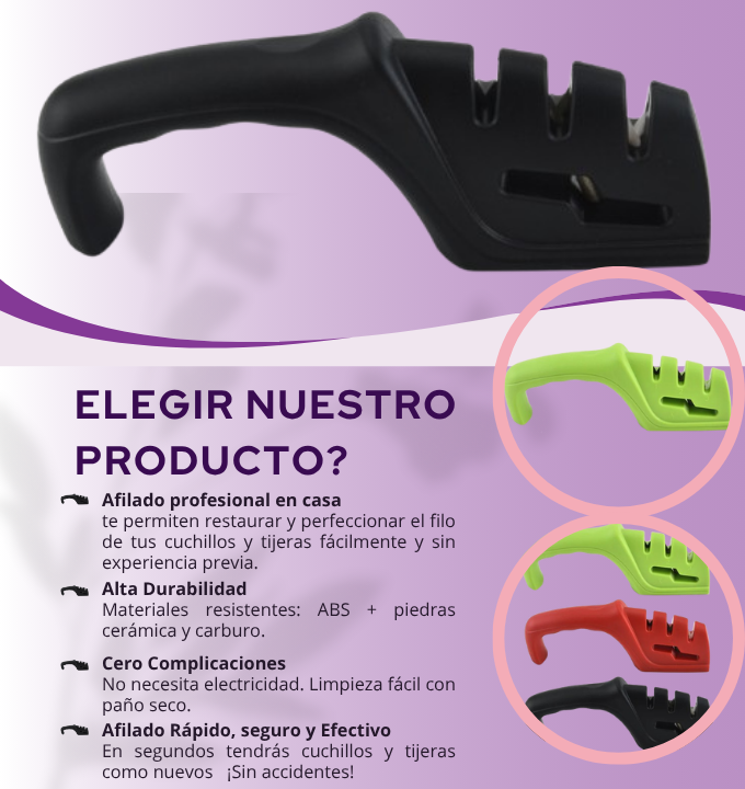 Afilador de Cuchillos Multifuncional